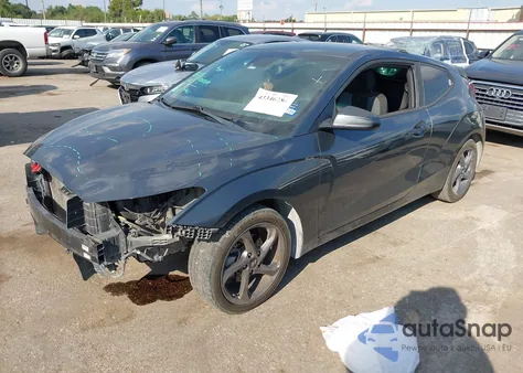 2019 Hyundai Veloster 2.0 из США, поврежденный, VIN KMHTG6AF3KU009975